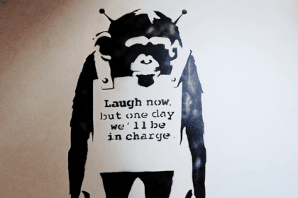 Artwork at the Banksy Museum Barcelona