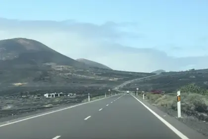 Bauarbeiten an der LZ-30 Lanzarote