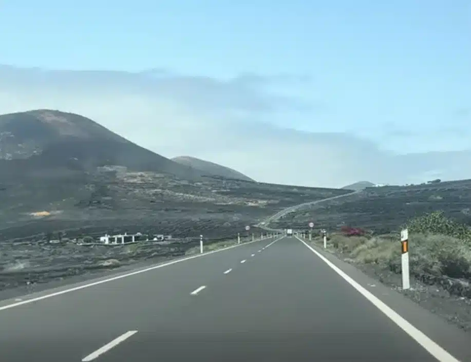 Bauarbeiten an der LZ-30 Lanzarote