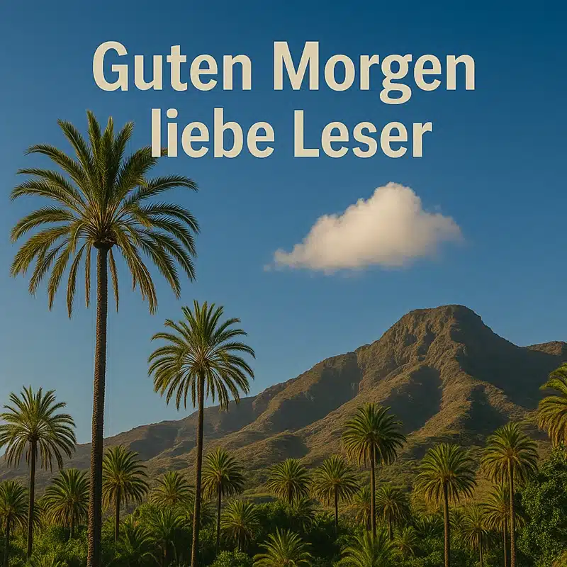 Info Canarias wünscht einen schönen Guten Morgen