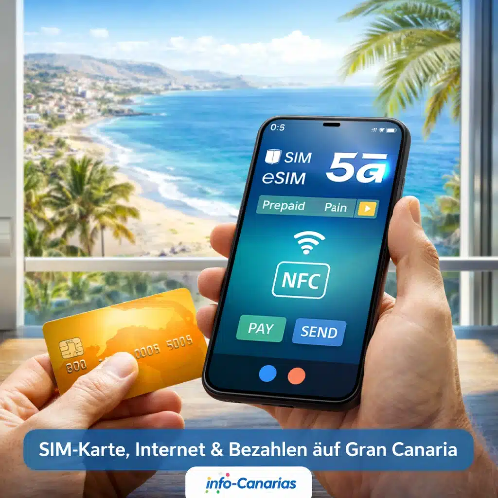 SIM-Karte, Internet & Bezahlen auf Gran Canaria